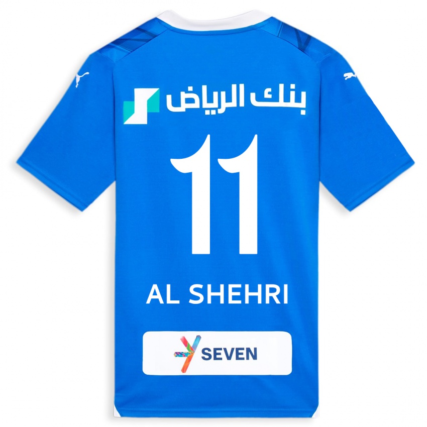 Criança Camisola Saleh Al-Shehri #11 Azul Principal 2023/24 Camisa