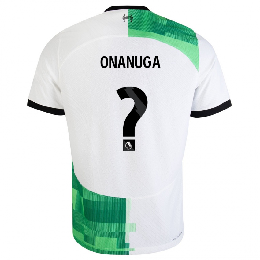 Criança Camisola Fola Onanuga #0 Branco Verde Alternativa 2023/24 Camisa