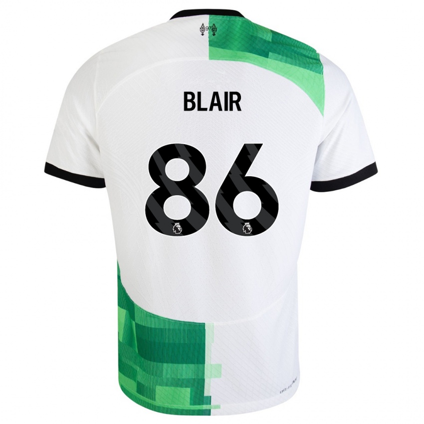 Criança Camisola Harvey Blair #86 Branco Verde Alternativa 2023/24 Camisa