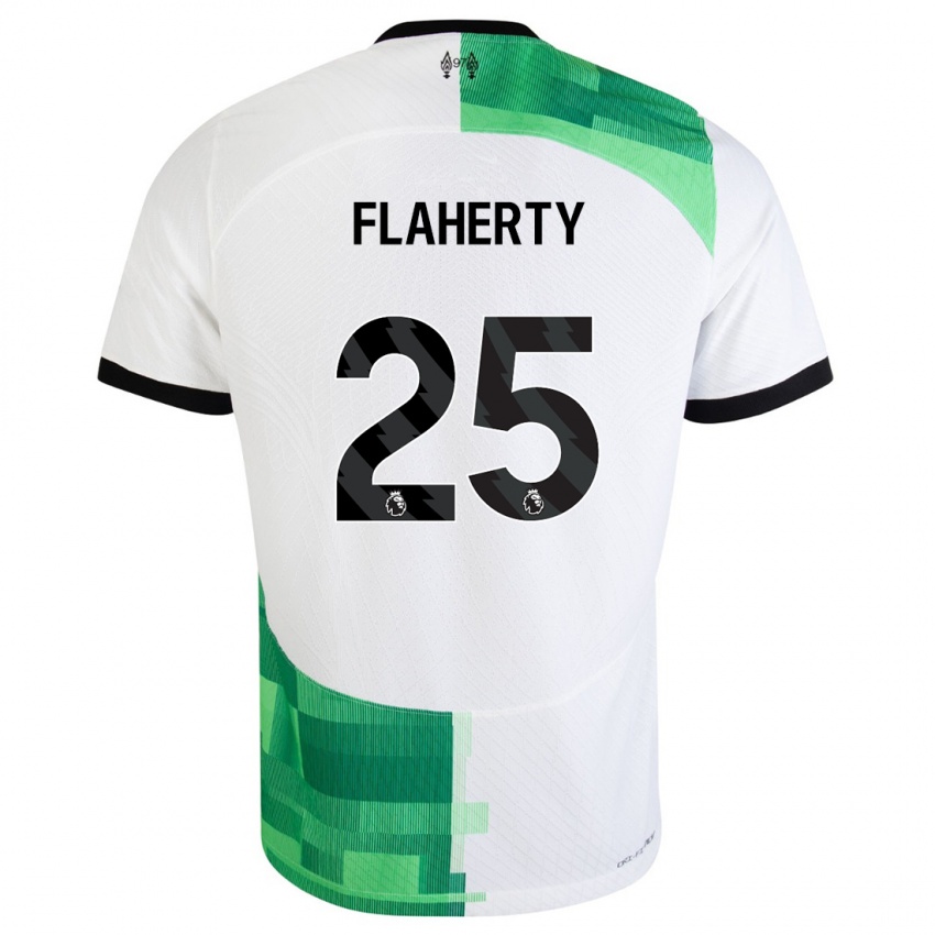 Criança Camisola Gilly Flaherty #25 Branco Verde Alternativa 2023/24 Camisa