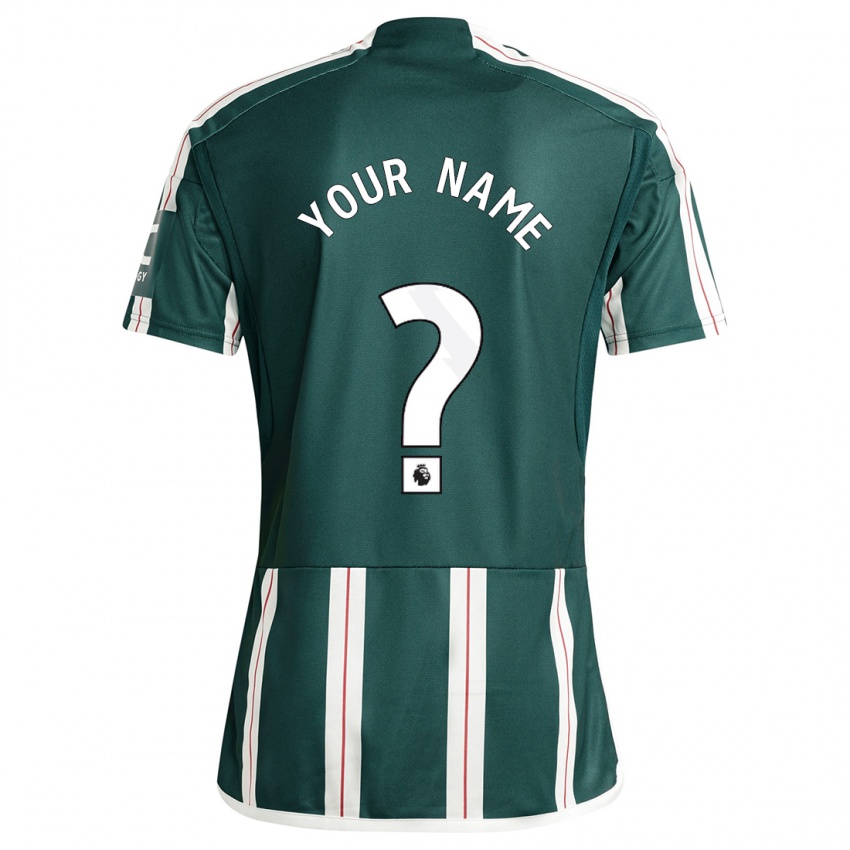 Criança Camisola Seu Nome #0 Verde Escuro Alternativa 2023/24 Camisa