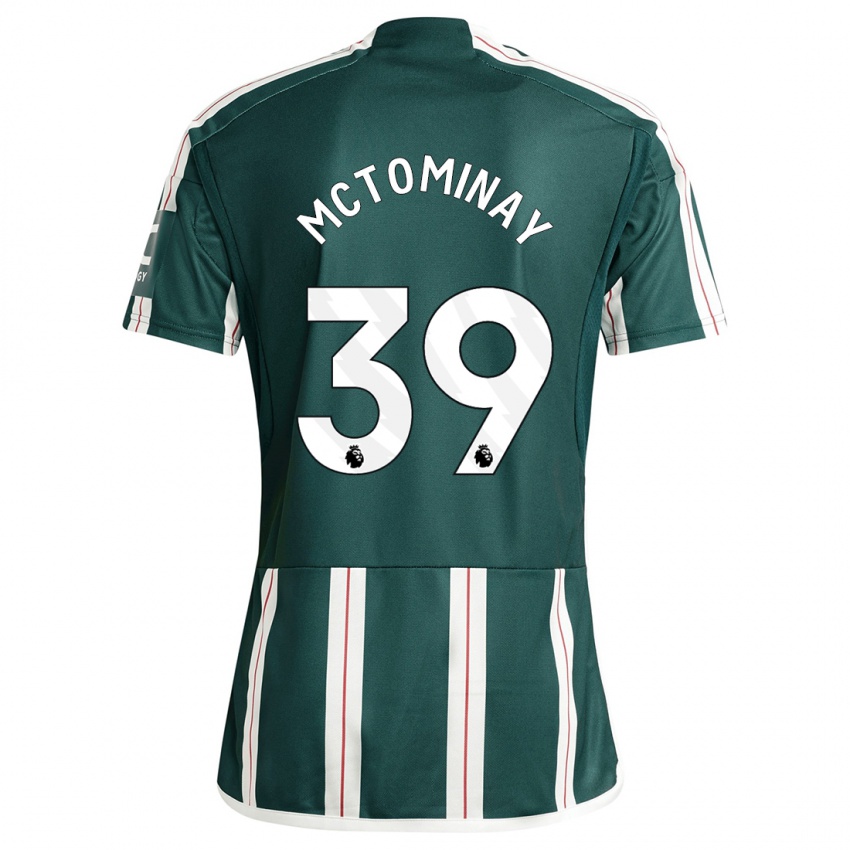 Criança Camisola Scott Mctominay #39 Verde Escuro Alternativa 2023/24 Camisa