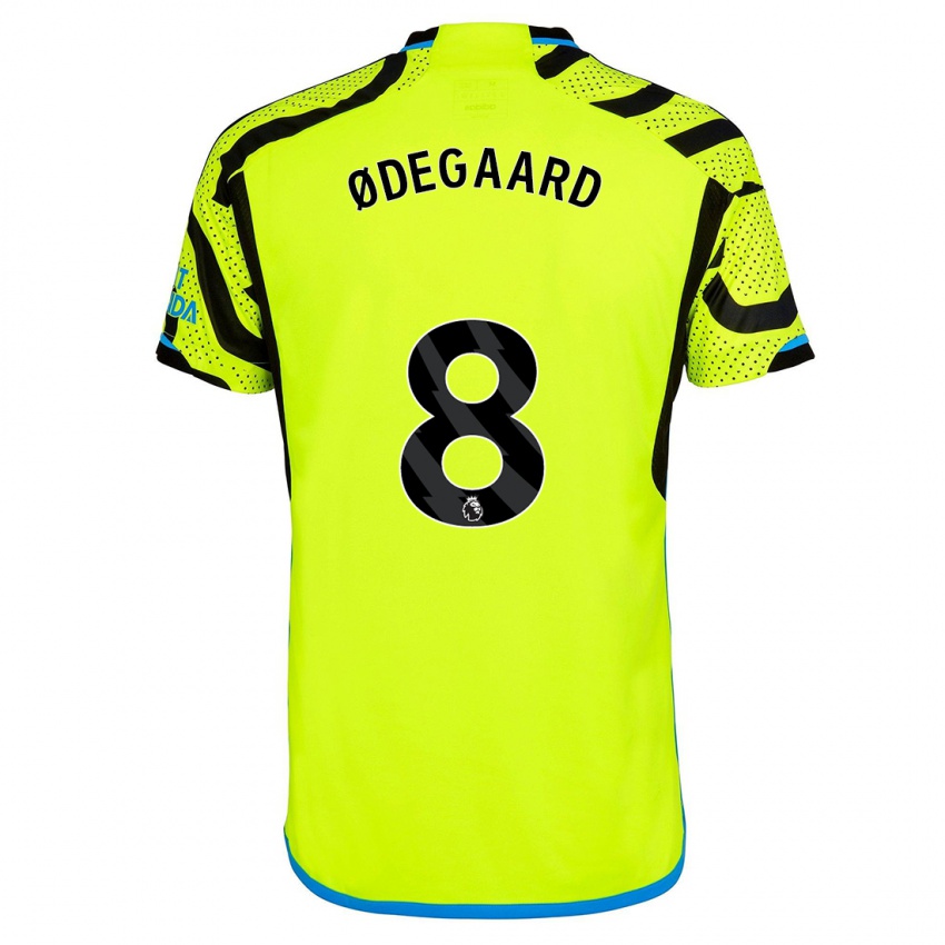 Criança Camisola Martin Odegaard #8 Amarelo Alternativa 2023/24 Camisa