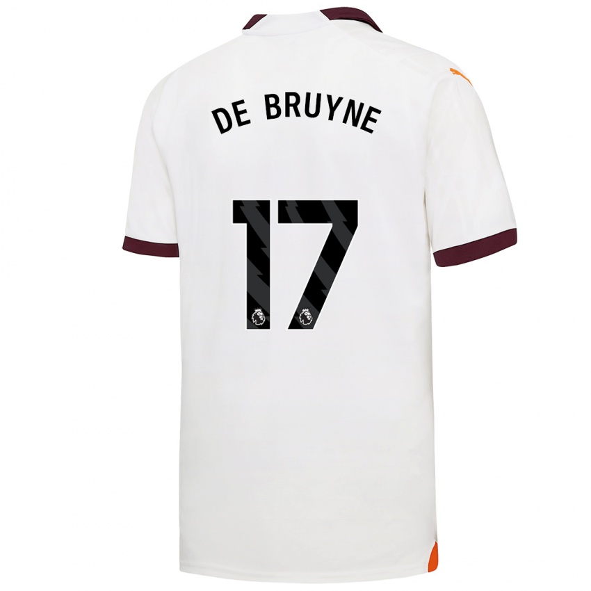 Criança Camisola Kevin De Bruyne #17 Branco Alternativa 2023/24 Camisa