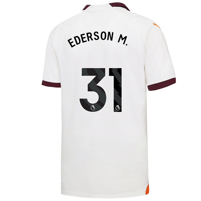 Criança Camisola Ederson Moraes #31 Branco Alternativa 2023/24 Camisa