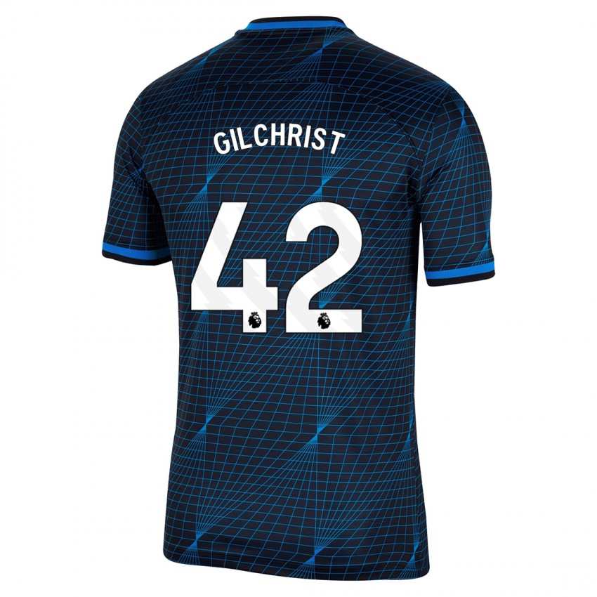 Criança Camisola Alfie Gilchrist #42 Azul Escuro Alternativa 2023/24 Camisa