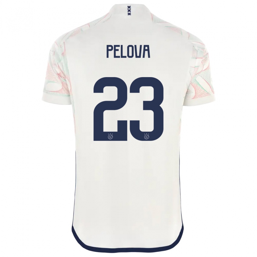 Criança Camisola Victoria Pelova #23 Branco Alternativa 2023/24 Camisa