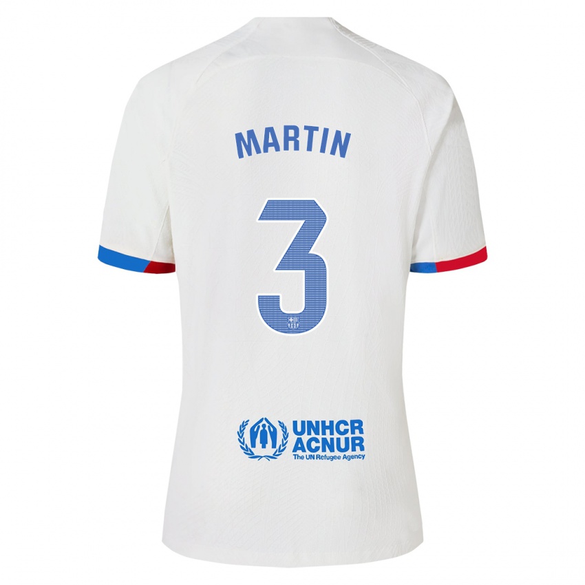 Criança Camisola Gerard Martin #3 Branco Alternativa 2023/24 Camisa