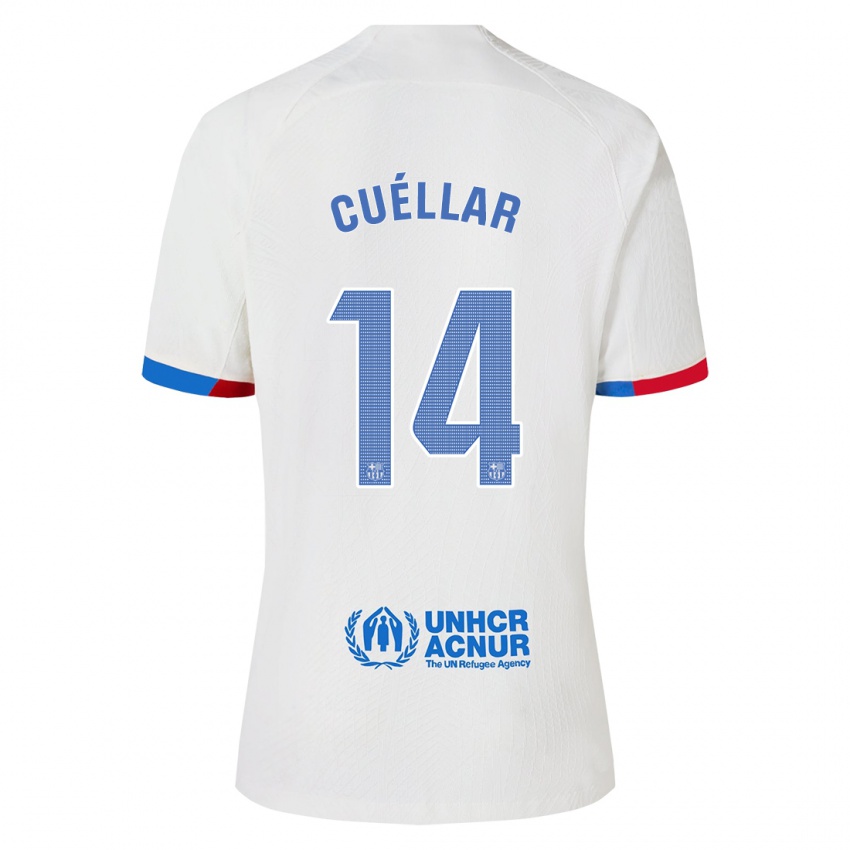 Criança Camisola Jaume Cuéllar #14 Branco Alternativa 2023/24 Camisa