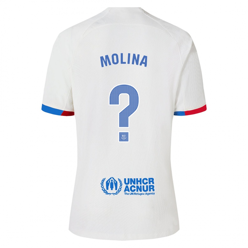 Criança Camisola Jan Molina #0 Branco Alternativa 2023/24 Camisa