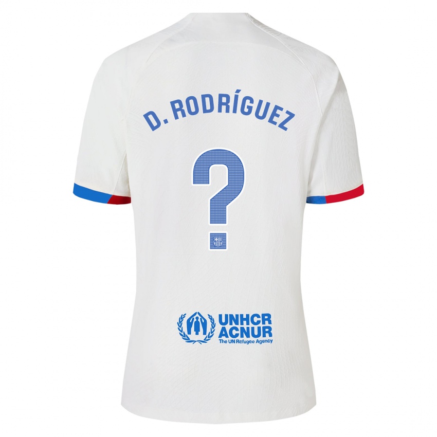 Criança Camisola Dani Rodríguez #0 Branco Alternativa 2023/24 Camisa