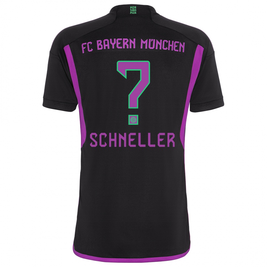 Criança Camisola Lukas Schneller #0 Preto Alternativa 2023/24 Camisa