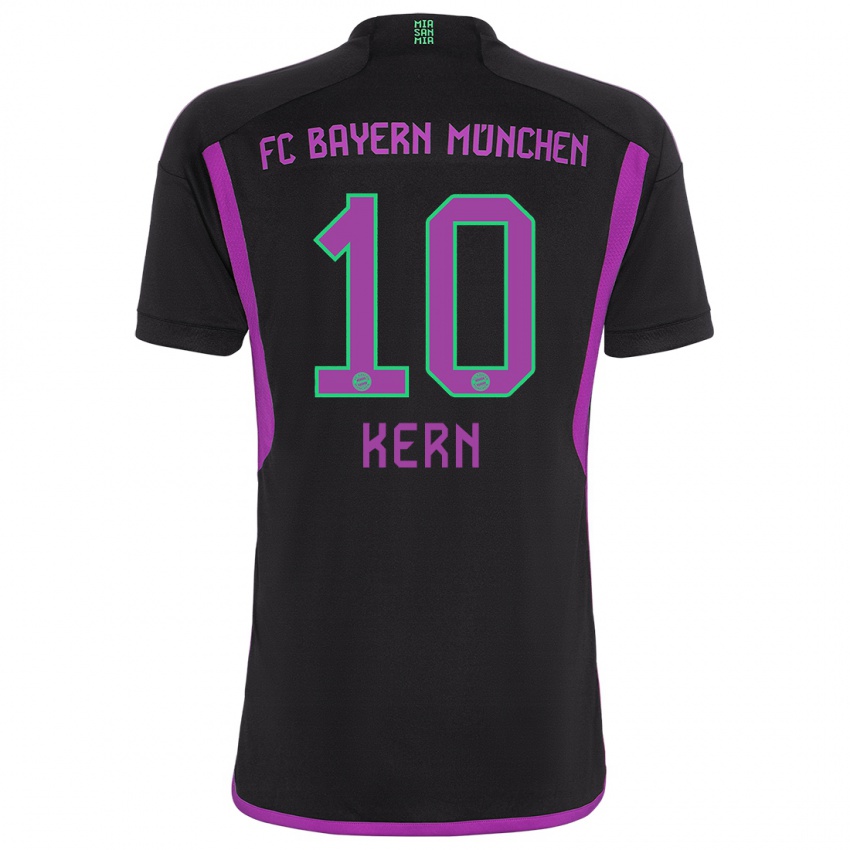 Criança Camisola Timo Kern #10 Preto Alternativa 2023/24 Camisa