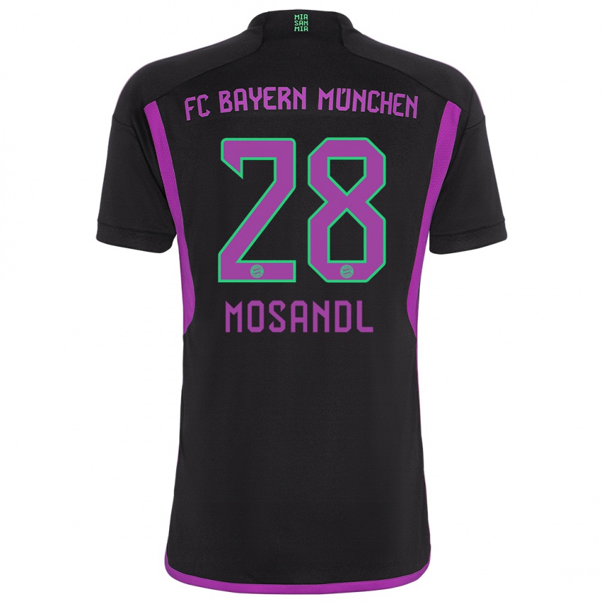 Criança Camisola Moritz Mosandl #28 Preto Alternativa 2023/24 Camisa