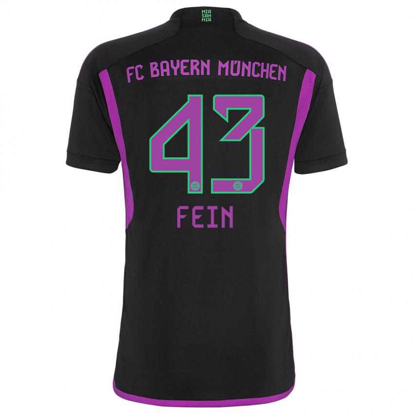 Criança Camisola Adrian Fein #43 Preto Alternativa 2023/24 Camisa