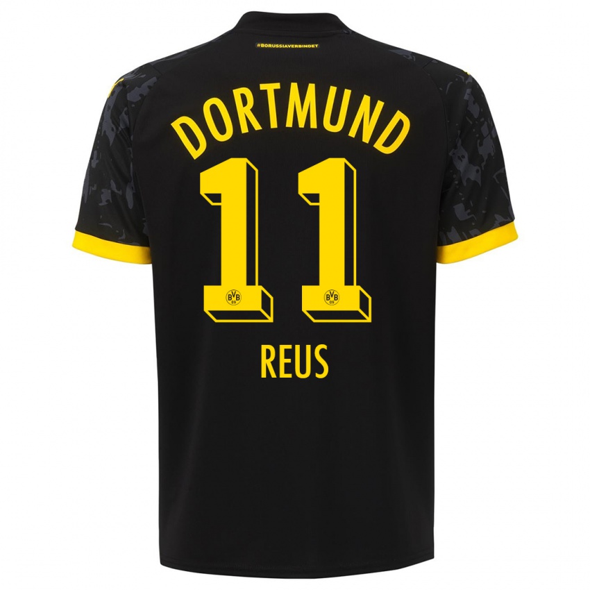 Criança Camisola Marco Reus #11 Preto Alternativa 2023/24 Camisa