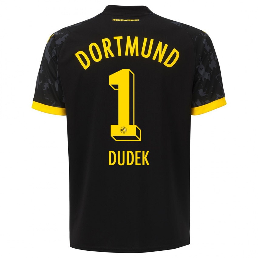 Criança Camisola Daniel Dudek #1 Preto Alternativa 2023/24 Camisa