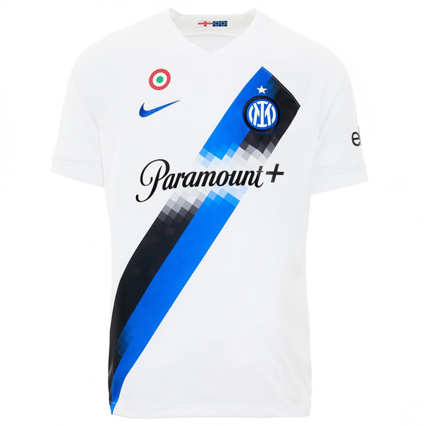 Criança Camisola Marcus Thuram #9 Branco Alternativa 2023/24 Camisa