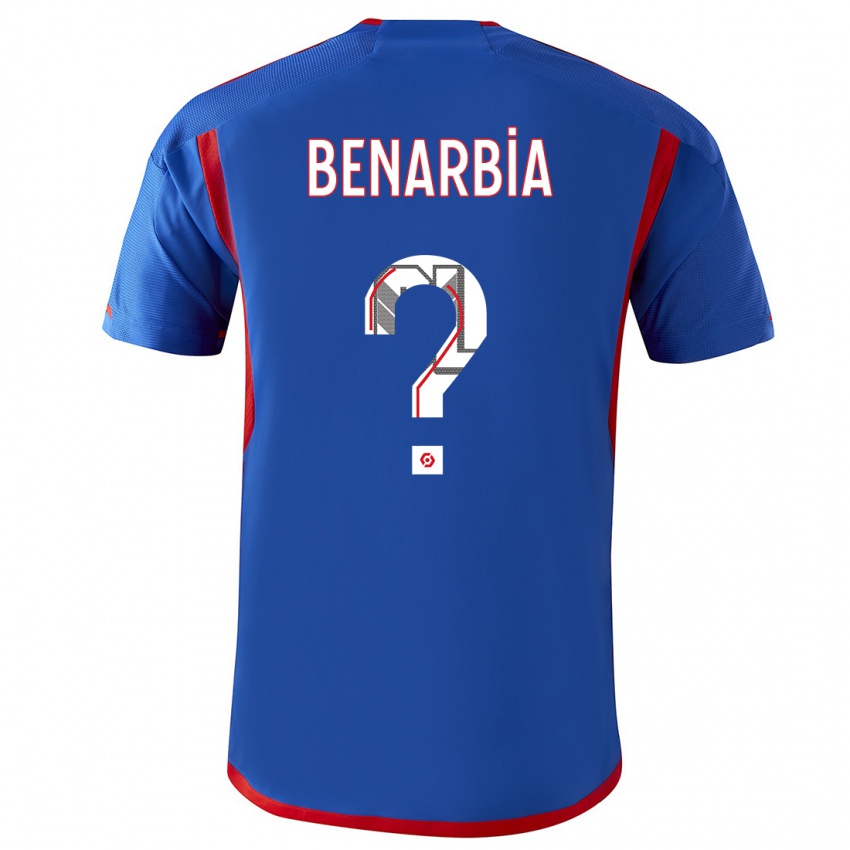 Criança Camisola Fares Benarbia #0 Azul Vermelho Alternativa 2023/24 Camisa