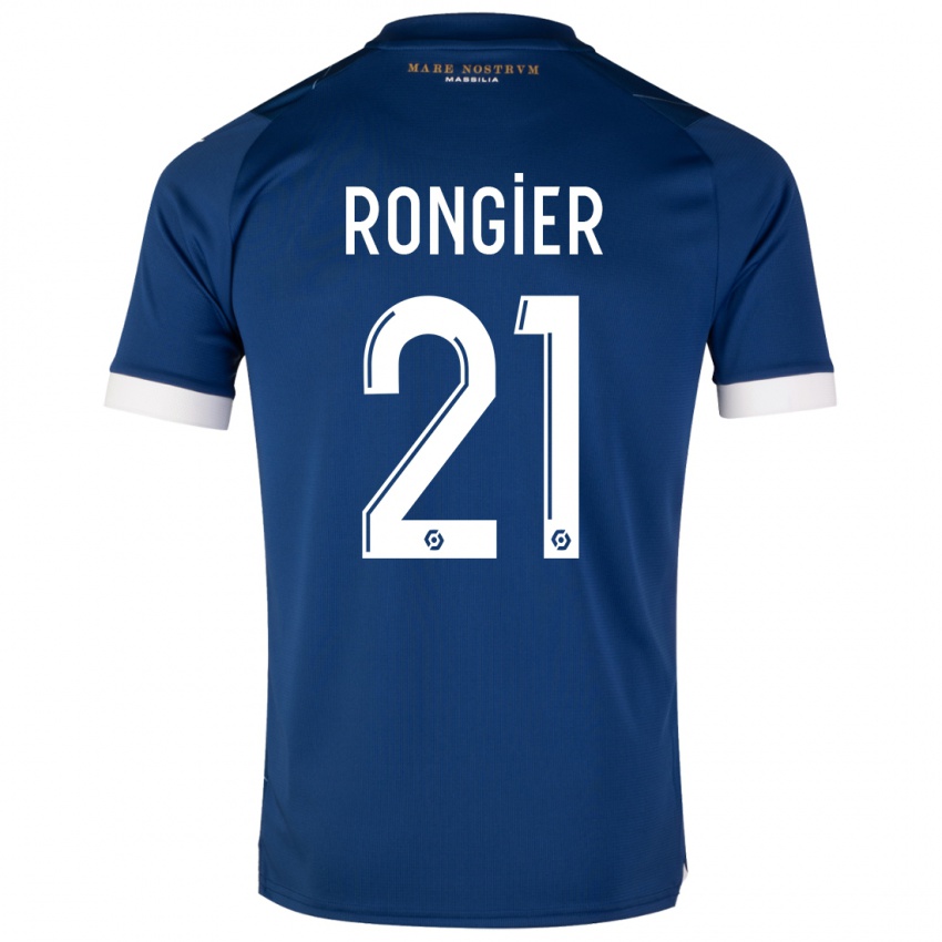 Criança Camisola Valentin Rongier #21 Azul Escuro Alternativa 2023/24 Camisa