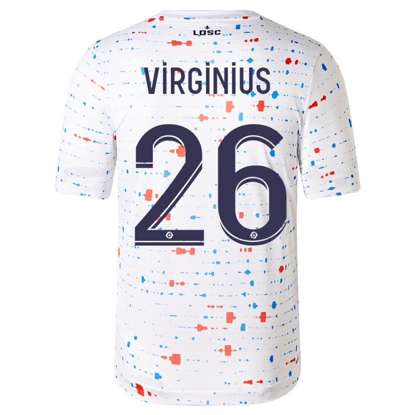 Criança Camisola Alan Virginius #26 Branco Alternativa 2023/24 Camisa