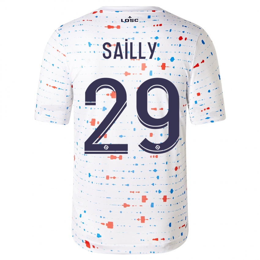 Criança Camisola Charlotte Sailly #29 Branco Alternativa 2023/24 Camisa