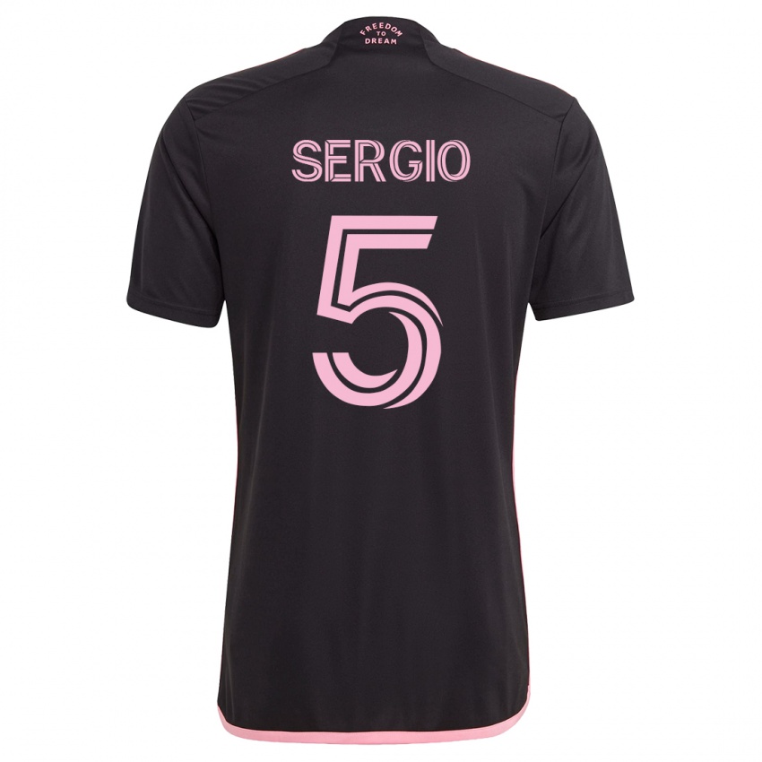 Criança Camisola Sergio Busquets #5 Preto Alternativa 2023/24 Camisa