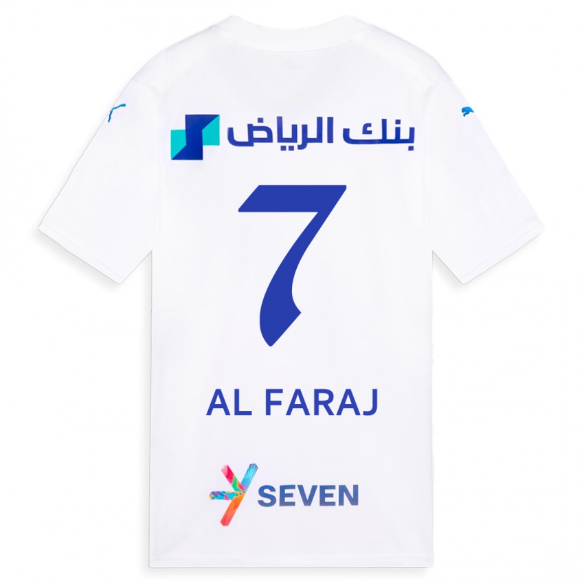 Criança Camisola Salman Al-Faraj #7 Branco Alternativa 2023/24 Camisa