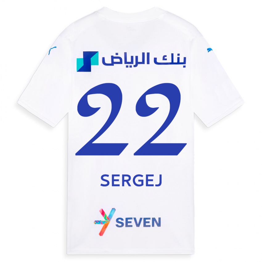 Criança Camisola Sergej Milinkovic-Savic #22 Branco Alternativa 2023/24 Camisa