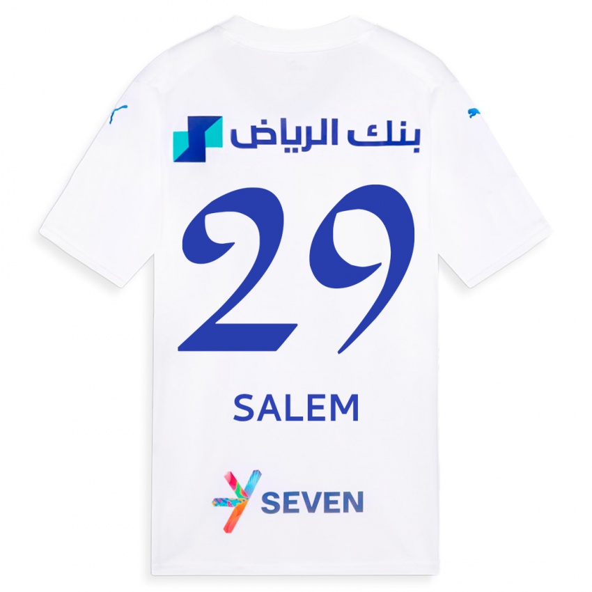 Criança Camisola Salem Al-Dawsari #29 Branco Alternativa 2023/24 Camisa