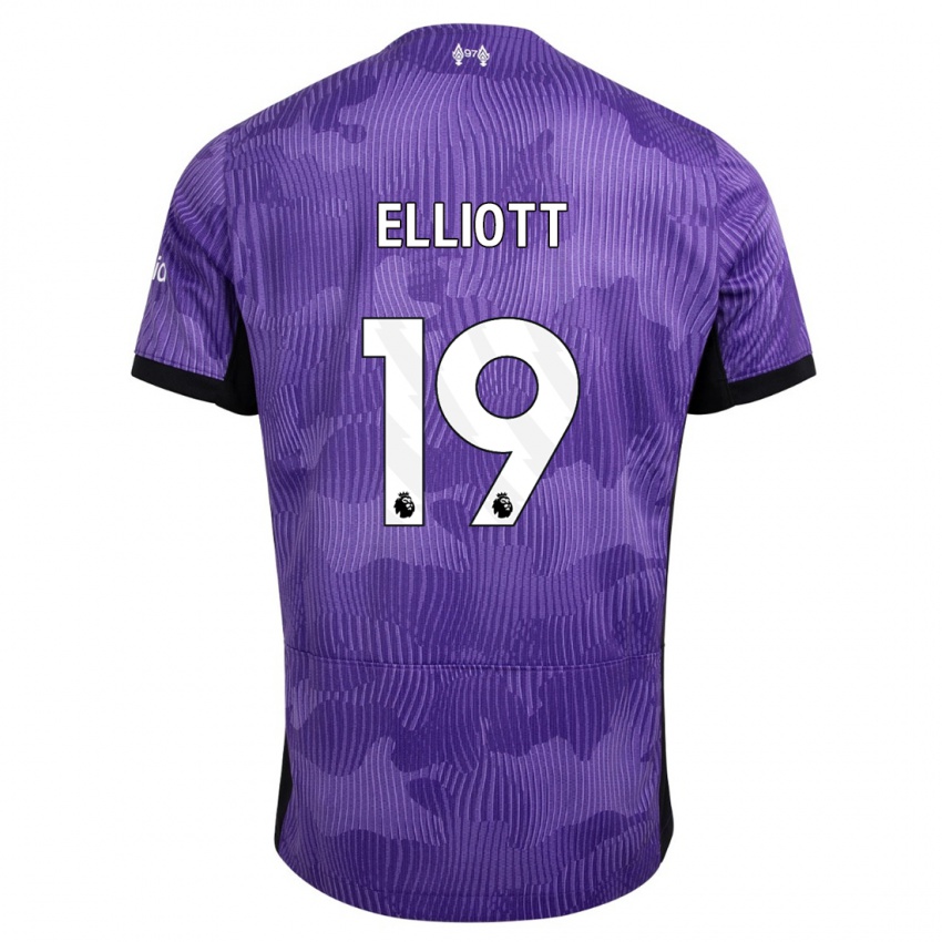 Criança Camisola Harvey Elliott #19 Roxo Terceiro 2023/24 Camisa