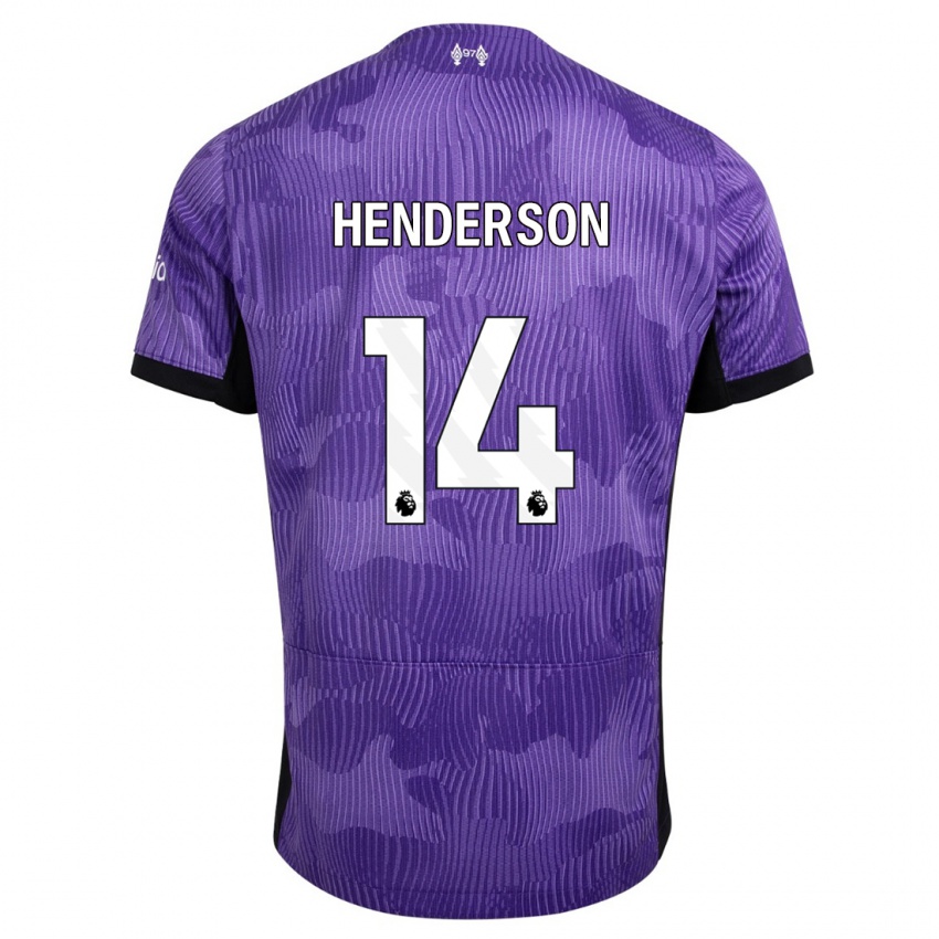 Criança Camisola Henderson #14 Roxo Terceiro 2023/24 Camisa