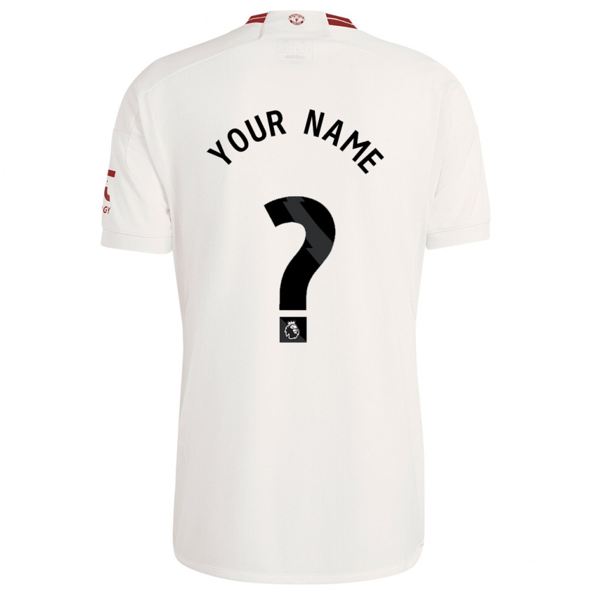 Criança Camisola Seu Nome #0 Branco Terceiro 2023/24 Camisa