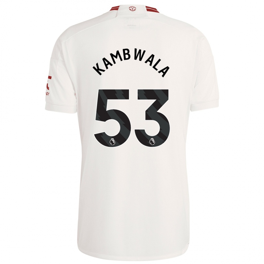 Criança Camisola Willy Kambwala #53 Branco Terceiro 2023/24 Camisa