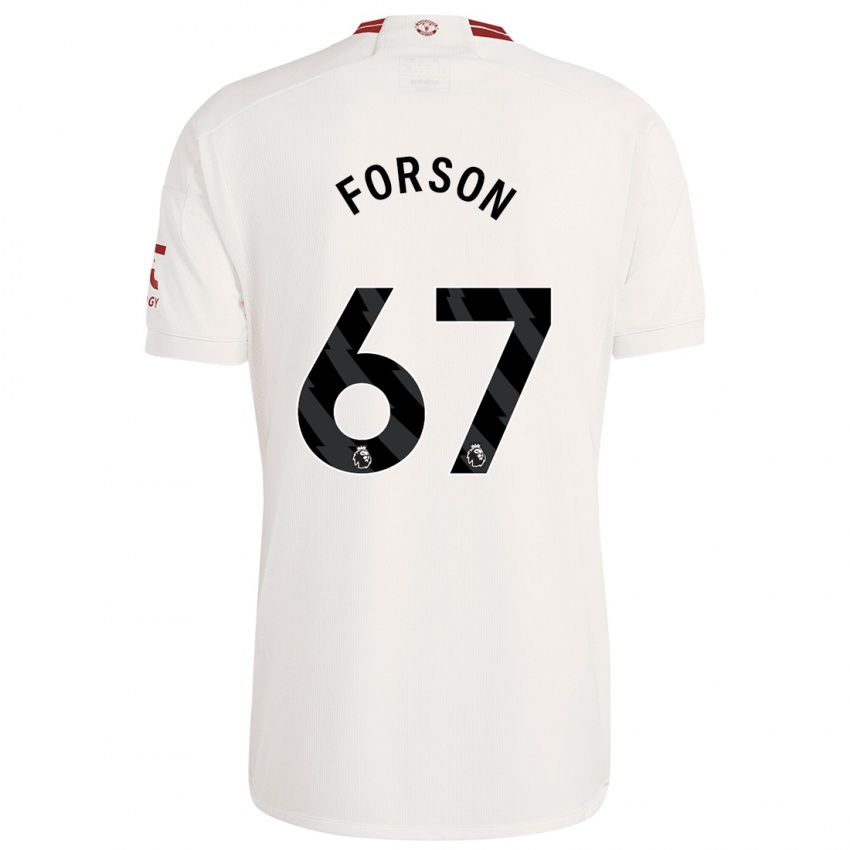 Criança Camisola Omari Forson #67 Branco Terceiro 2023/24 Camisa