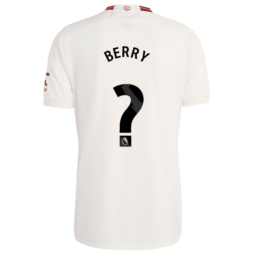 Criança Camisola Adam Berry #0 Branco Terceiro 2023/24 Camisa