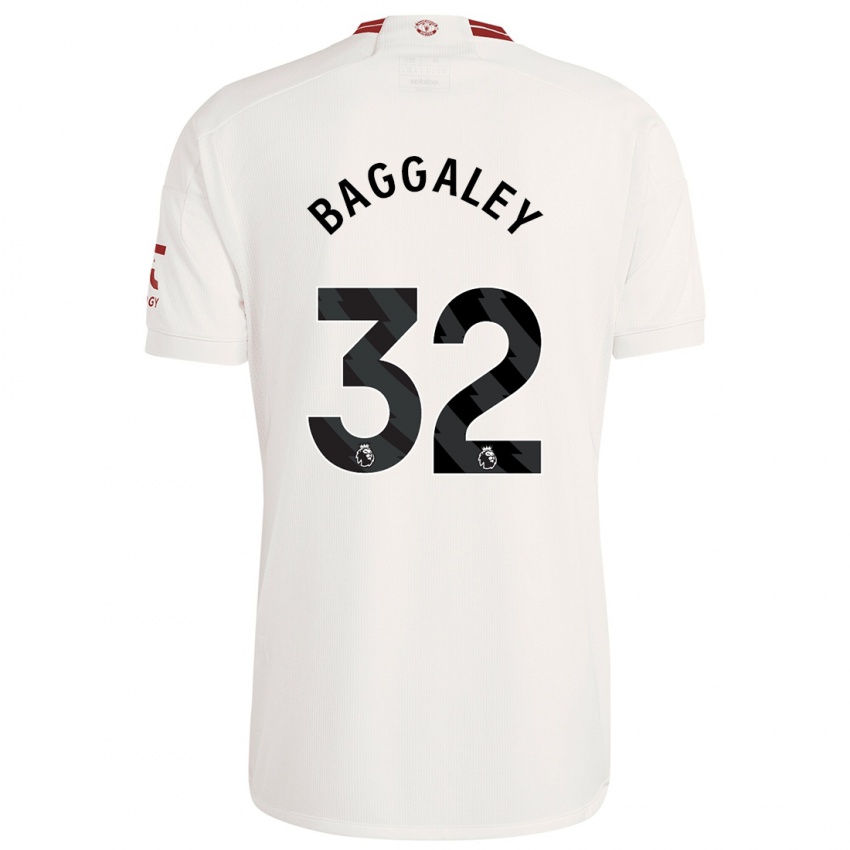 Criança Camisola Sophie Baggaley #32 Branco Terceiro 2023/24 Camisa