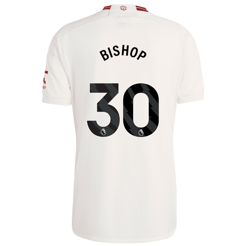 Criança Camisola Nathan Bishop #30 Branco Terceiro 2023/24 Camisa