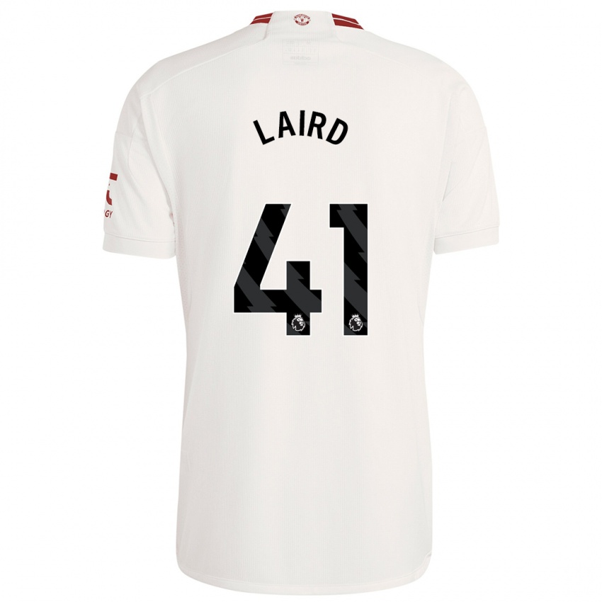 Criança Camisola Ethan Laird #41 Branco Terceiro 2023/24 Camisa