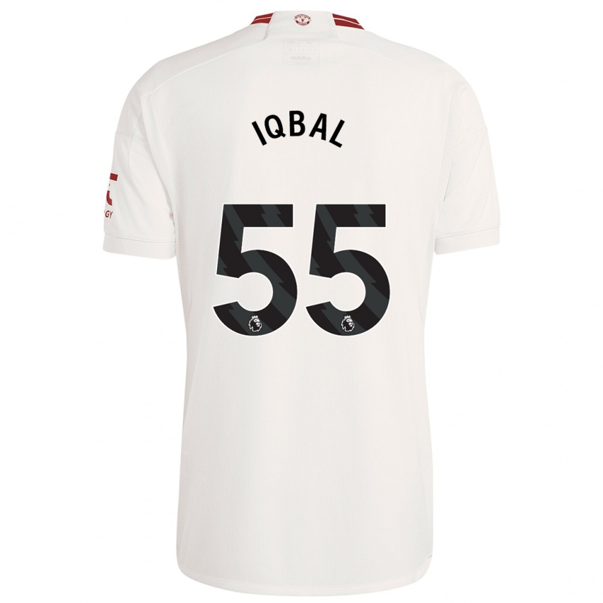 Criança Camisola Zidane Iqbal #55 Branco Terceiro 2023/24 Camisa