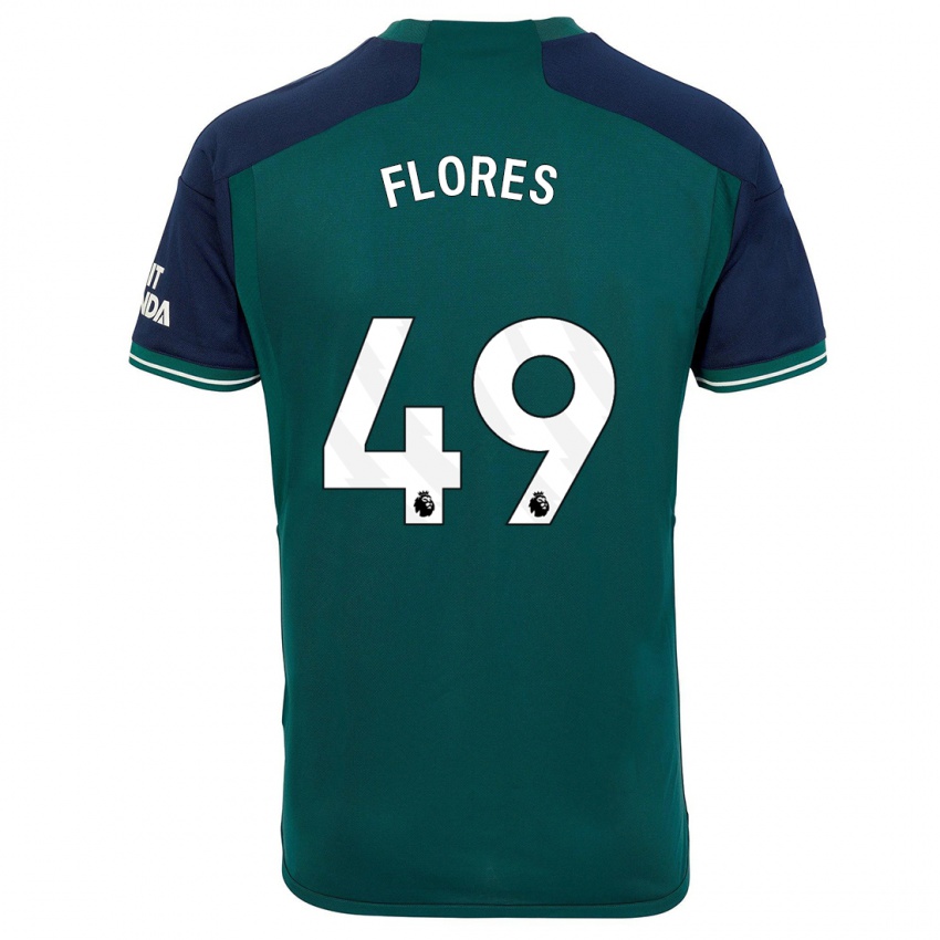 Criança Camisola Marcelo Flores #49 Verde Terceiro 2023/24 Camisa