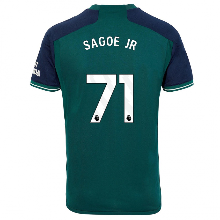 Criança Camisola Charles Sagoe Jr #71 Verde Terceiro 2023/24 Camisa