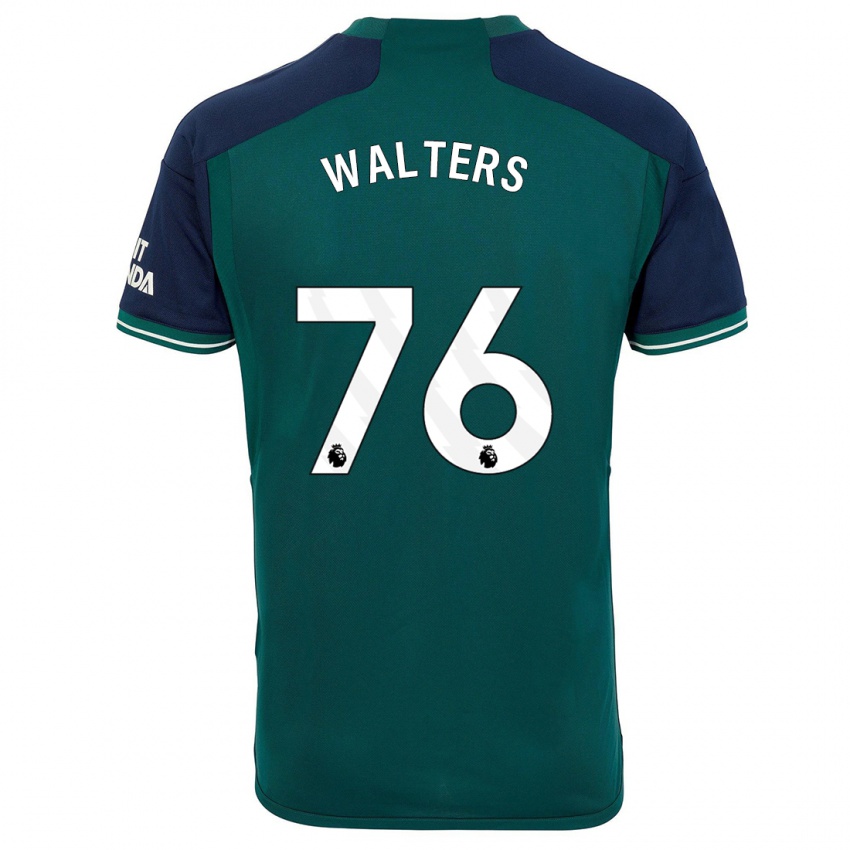 Criança Camisola Reuell Walters #76 Verde Terceiro 2023/24 Camisa