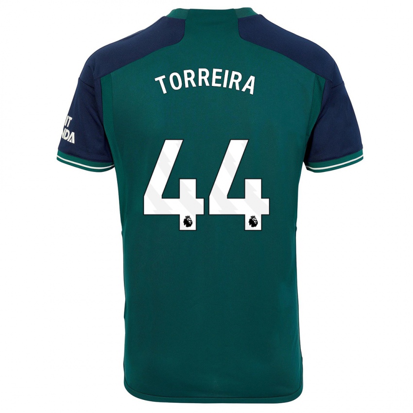 Criança Camisola Lucas Torreira #44 Verde Terceiro 2023/24 Camisa