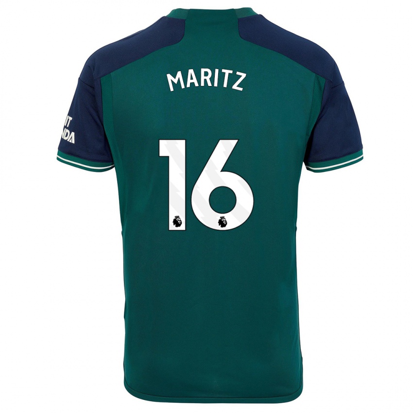 Criança Camisola Noelle Maritz #16 Verde Terceiro 2023/24 Camisa