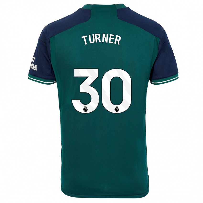 Criança Camisola Matt Turner #30 Verde Terceiro 2023/24 Camisa