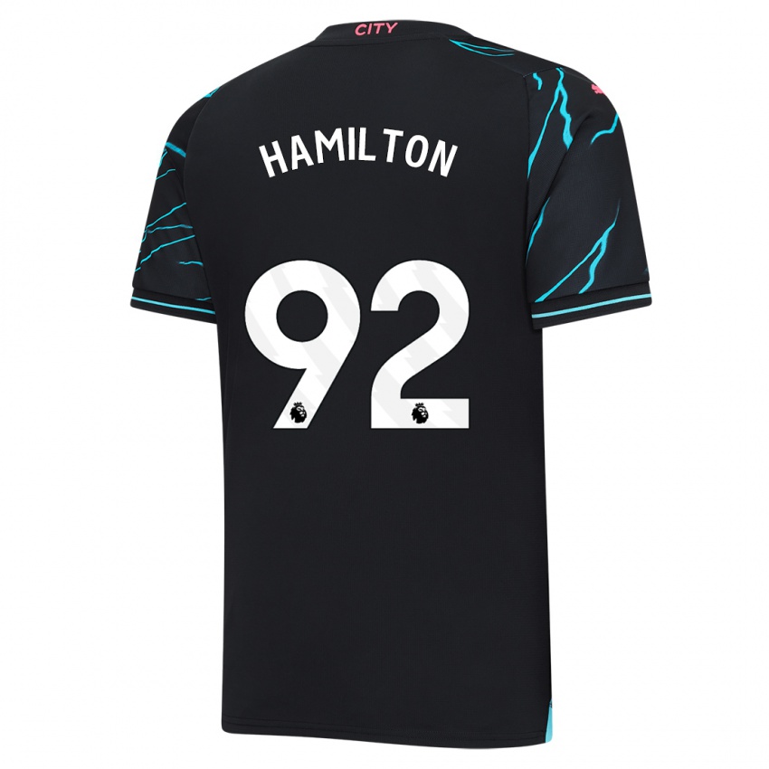 Criança Camisola Micah Hamilton #92 Azul Escuro Terceiro 2023/24 Camisa