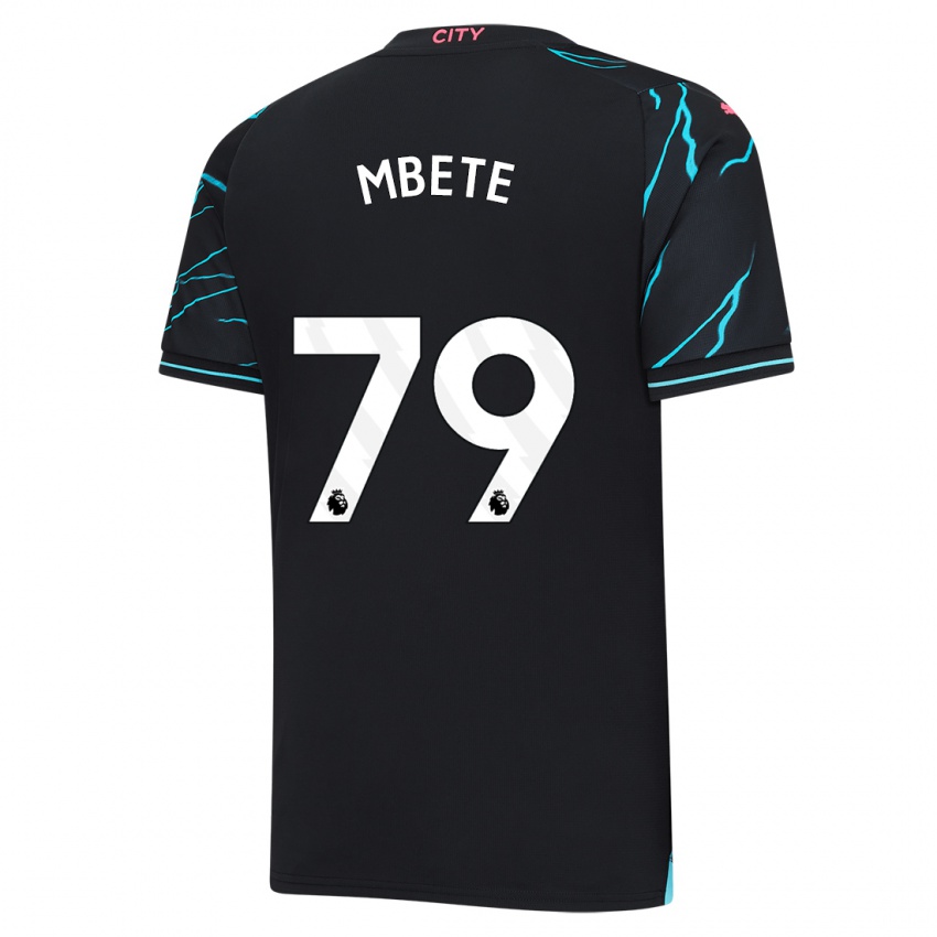 Criança Camisola Luke Mbete #79 Azul Escuro Terceiro 2023/24 Camisa