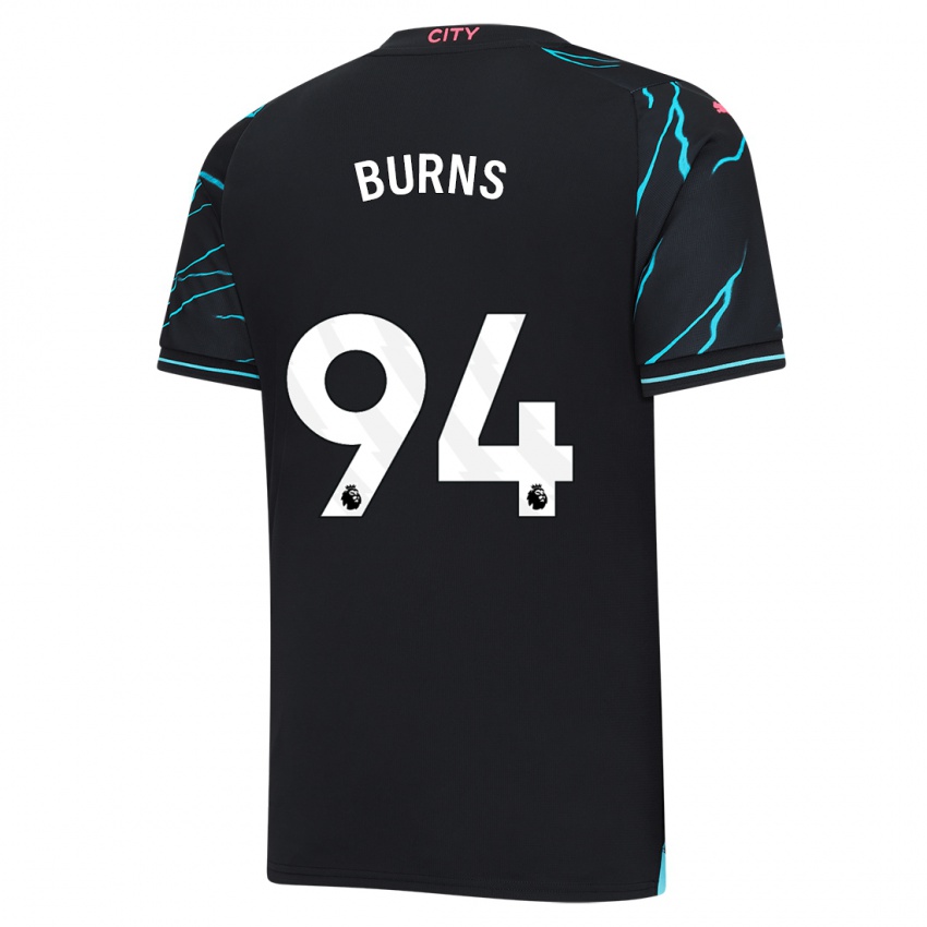 Criança Camisola Finley Burns #94 Azul Escuro Terceiro 2023/24 Camisa