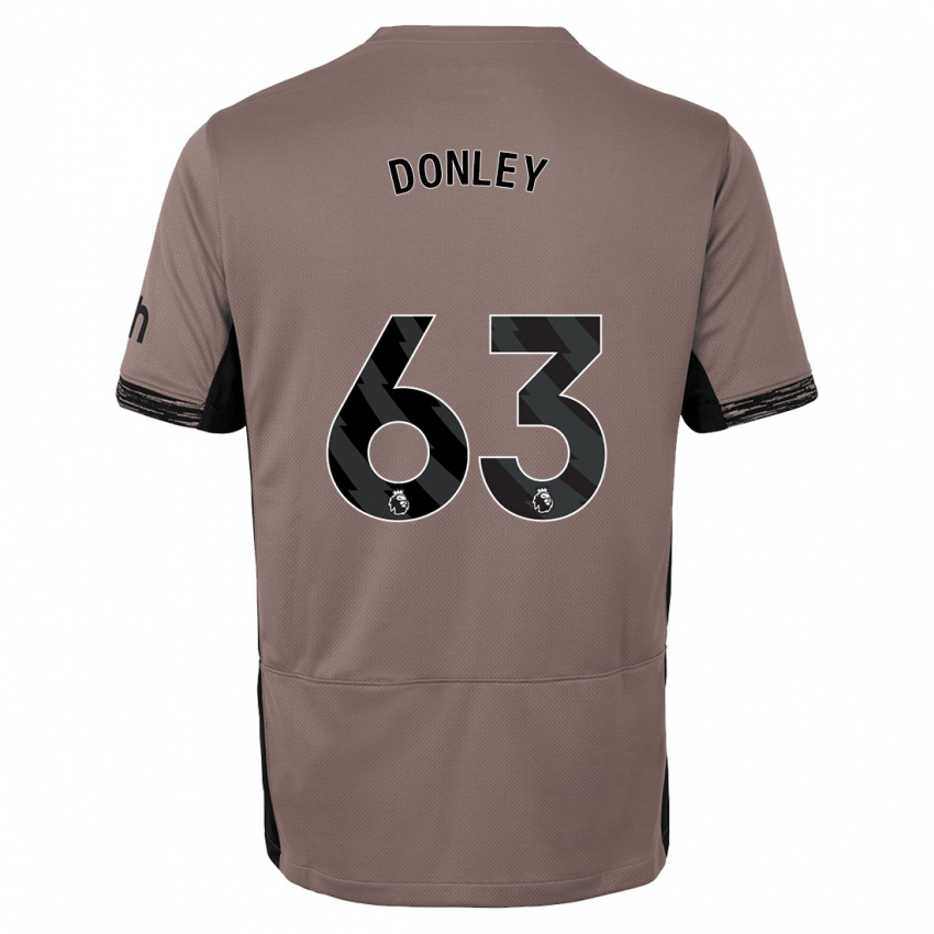 Criança Camisola Jamie Donley #63 Bege Escuro Terceiro 2023/24 Camisa